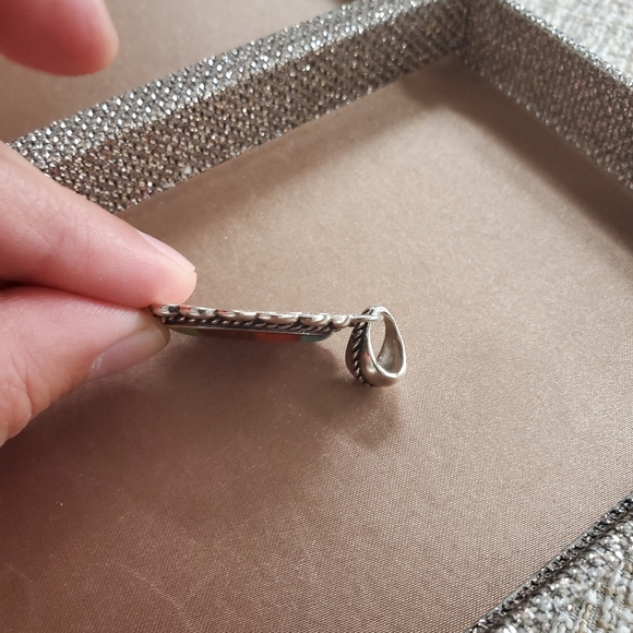 Carolyn Pollack Relios Sterling Silver Pendant Enhancer - Picture 6 of 7